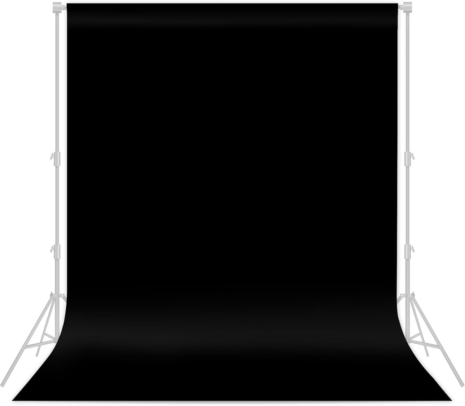 Black Backdrop 8x12ft – Professional Photography Backdrop for Photoshoots, Studio & Portraits, Wrinkle-Free, Opaque, Machine Washable Polyester,