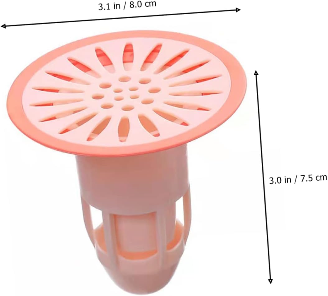 6pcs Floor Drain Deodorizers for Home Toilet Sink Toilet Bowl Deodorizer Hair Strainer Drain Backflow Preventer Toilet Deodorizer Floor Drain Cover Toilet Deodorizer Filter Catcher (Color : Assorted