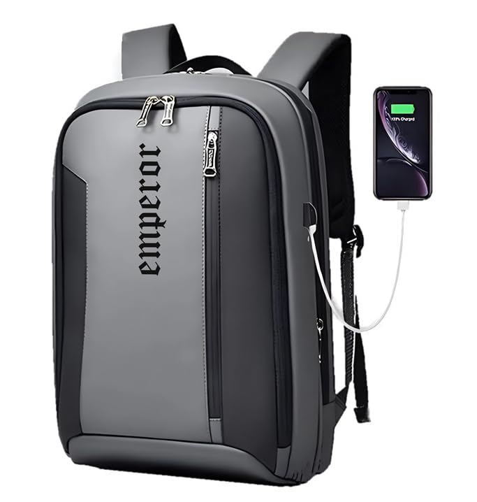 By True Human Backpack with USB charging Port and Anti-theft Back Pocket Laptop bag/Office bag/College bag/Travel bag-image-44
