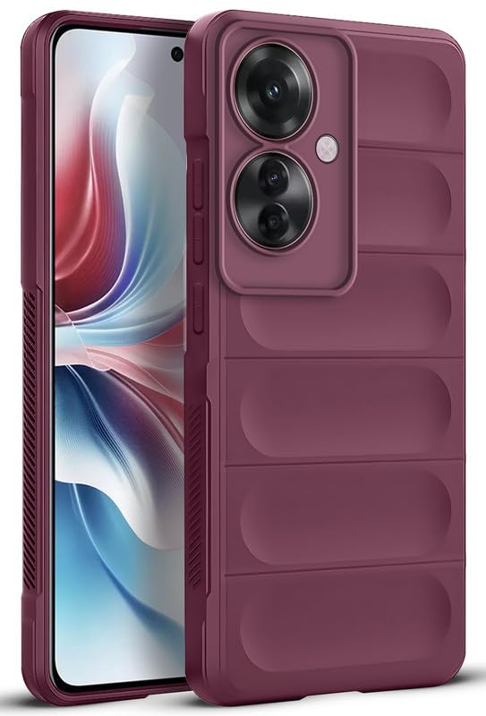 Mr. Case Liquid Soft Silicone Case for Oppo F25 Pro 5G | Comfort Grip Soft Touch Matte TPU | - Wine Red (B0D143QJJJ) Amazon Price History, Amazon Price Tracker