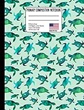 Primary Composition Notebook: Ocean Sea Turtles Back to School Composition Book for Teachers, Students, Kids and Teens