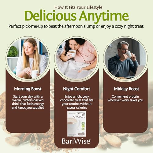 Image of BariWise Protein Hot Chocolate with Casein - 7ct (Chocolate Marshmallows)