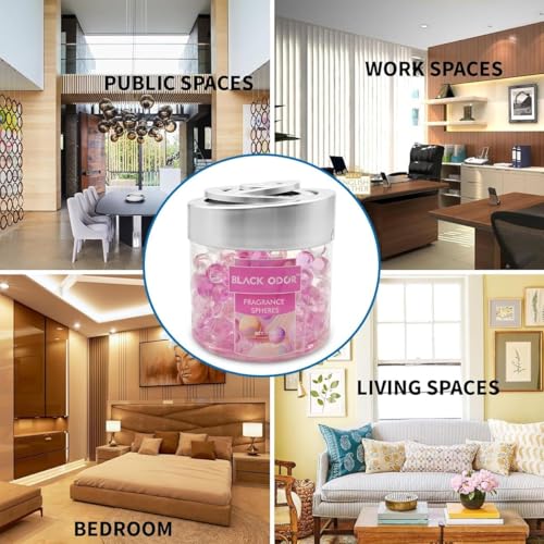 Image of BKN Super Fragrance Black Odor Car Air Freshener B0-10| 130g Bubble Gel Balls | Long-Lasting Scent for Home, Office, Car, Bathroom & Closet | Odor Eliminator & Room Deodorizer (Bubble Gum)