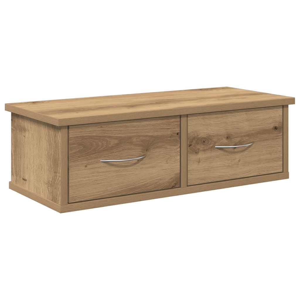 vidaXL Wall Cabinet Artisan Oak 60x26x18.5 cm Engineered Wood, TV wall cabinet, TV wall unit, hanging cabinet, wall unit, wall mounted TV unit