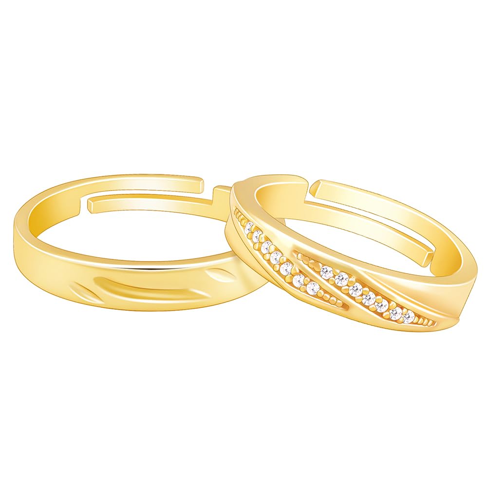 GIVA 925 Silver Golden Vintage Couple Bands,Adjustable|Gift for Girlfriend| With Certificate of Authenticity and 925 Stamp | 6 Months Warranty* (B0CV48YP26) Amazon Price History, Amazon Price Tracker