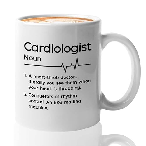 Flairy Land Cardiologist Coffee Mug 11oz White - Funny Definition - Nurse Doctor Audiologist Lab Pediatrician Physcian Physical Terrapist