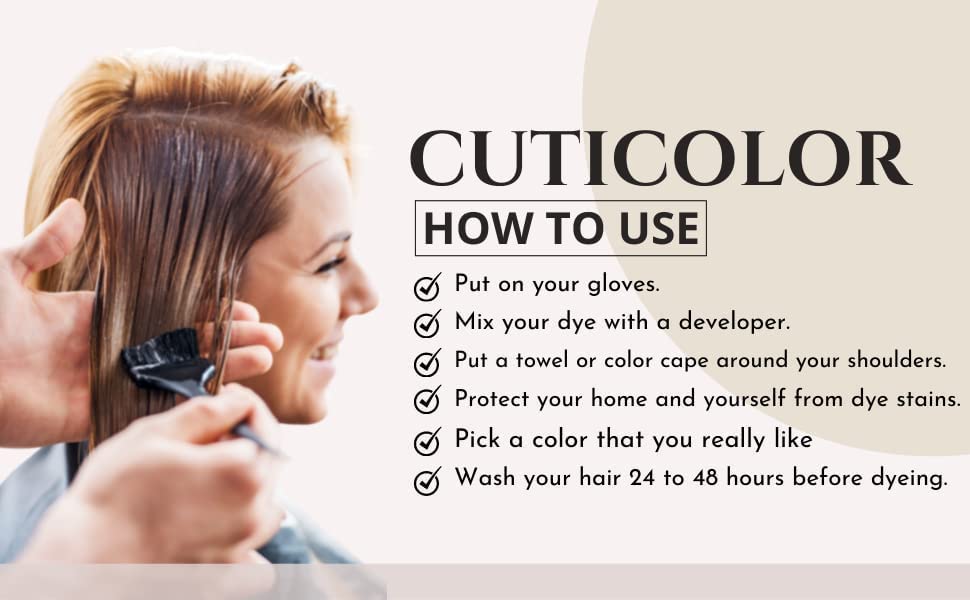 besthaircolourCuticolor Permanent Hair Color Cream (Black)120gm