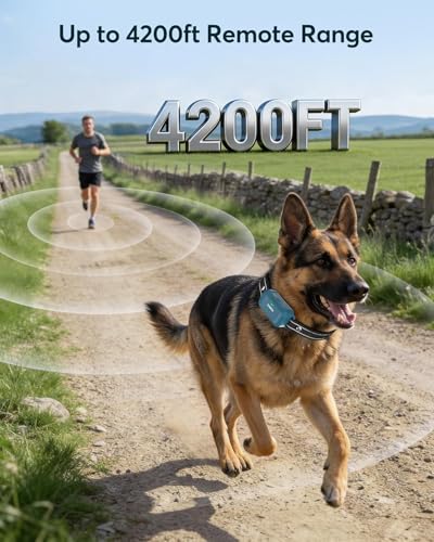 Jugbow Dog Shock Collar - 4200FT Dog Training Collar with Remote, IPX8 Waterproof Electric Collar with 4 Training Modes, Security Lock, Rechargeable e-Collar for Dogs 10-120lbs - Image 4
