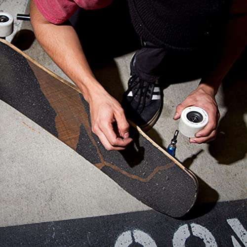 Fireball Espaçadores e arruelas de dragão para skates e longboards (24 anéis, 12 espaçadores) (preto