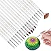 PANDAFLY 18 Pieces Fine Detail Paint Brush Miniature Painting Brushes Kit for Fine Detailing & Art Painting, Acrylic, Watercolor, Oil, Scale Model, Face, Nail, Airplane Kits, Rock Painting