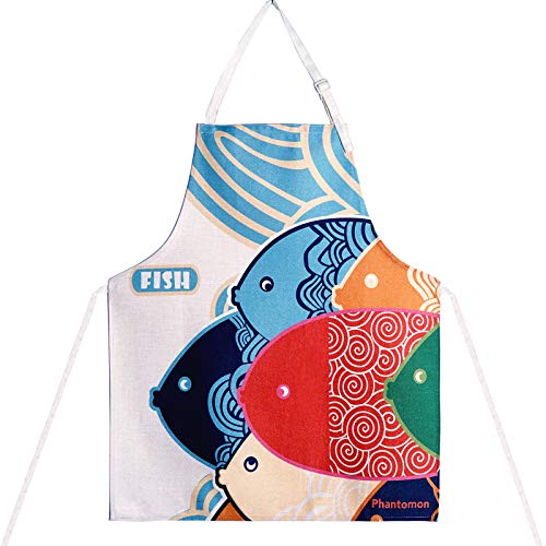 Taglia unica: il grembiule misura 61 x 76 cm. Lavabile in lavatrice. Adatto sia per uomini che per donne. Diventa morbido dopo il primo lavaggio. Non c'è bisogno di stirare dopo il lavaggio.