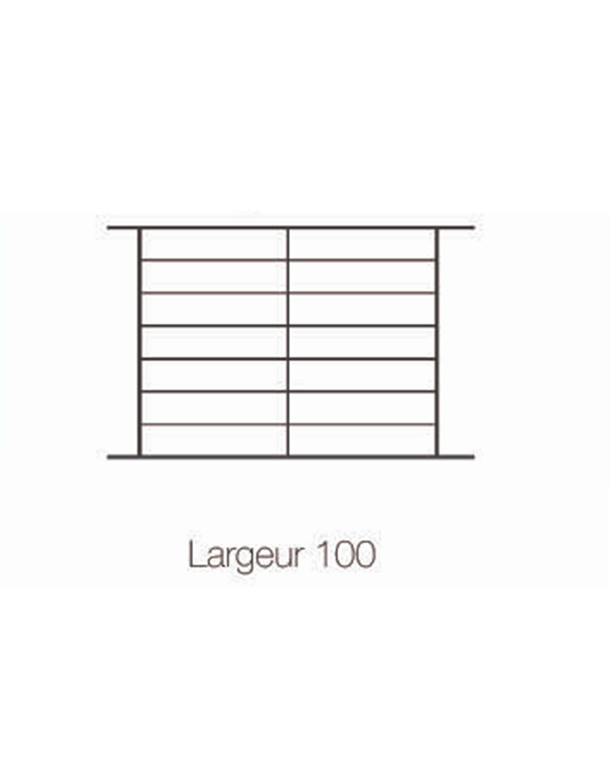 Grille de Defense Lagune pour Fenetre H= 135 cm x L= 120 cm (côte tableau)