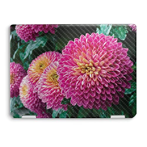 Image of MightySkins Carbon Fiber Skin Compatible with HP Spectre x360 14 inch (2022) Full Wrap Kit - Chrysanthemum | Protective, Durable Textured Carbon Fiber Finish | Easy to Apply | Made in The USA