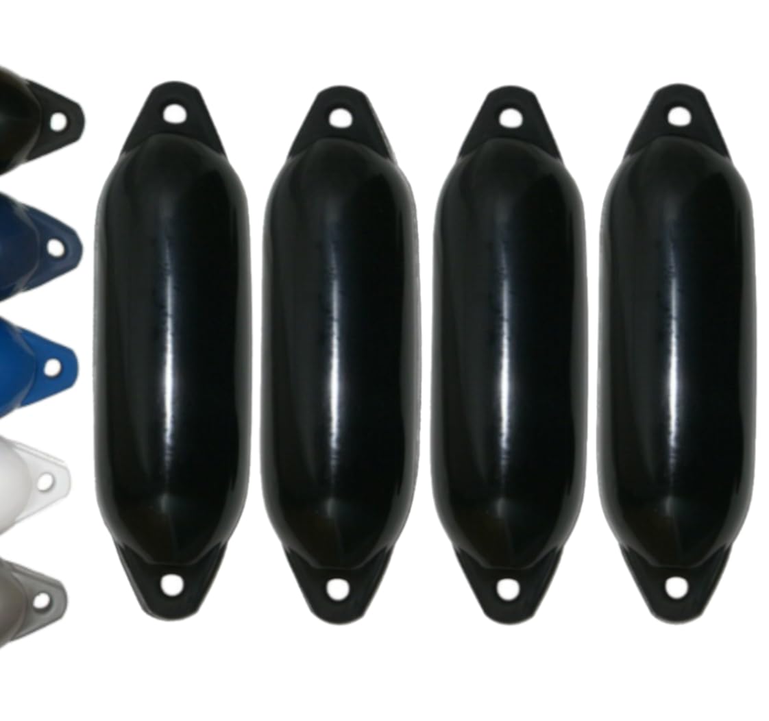 12skipper Majoni Fender Star 15 Long Fender Set of 4 Black