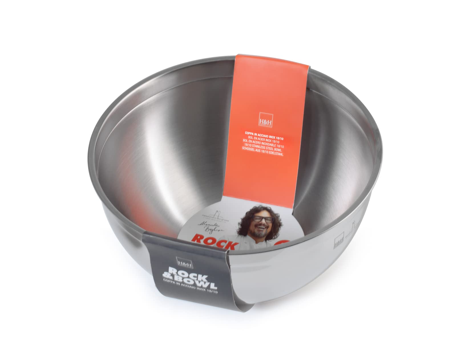 Cestello Tondo Inox Alessandro Borghese 14,5x16 Cm - Elegante E Moderno - Foto 2