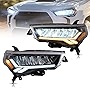 VLAND Led Headlights Compatible with Toyota 4Runner 2014-2021 w/Amber Sequential Turn Signal w/Dynamic Animation& Breathing Lighting, Amber Reflector