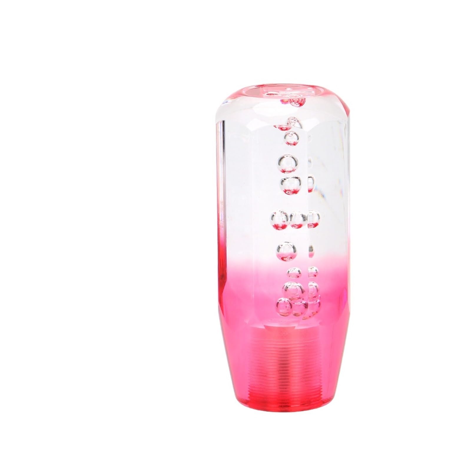 Rbevcrr Car Shift Lever Knob Universal 10/15CM Car Gear Shift Knob Manual Transmission Shifter Lever Crystal Bubble Decorative Stick Stick Shifter Pen(10cm Transparent red)