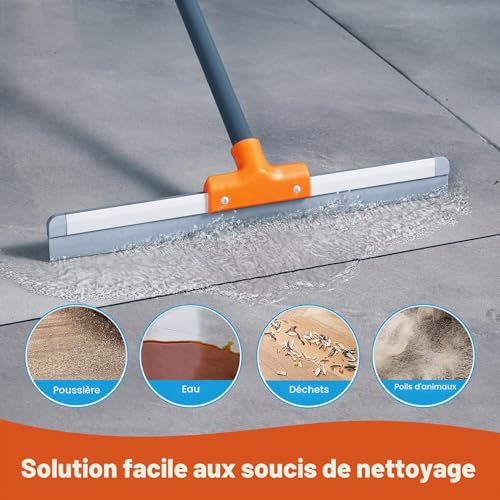 Raclette de sol CLEANHOME robuste en caoutchouc idéale pour usage commercial