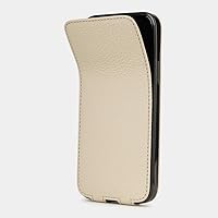 Vista 6 de Marcel Robert - Funda de piel con solapa para iPhone 12 Mini - Modelo patentado - Ultra fina - Fabricado en Francia - [ Blanco]