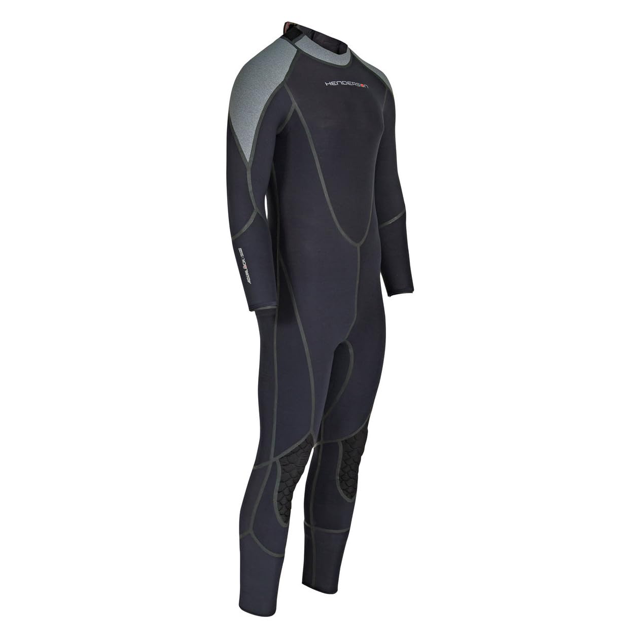 Henderson 3mm Men's Aqua Lock Back Zip Dive Fullsuit - Black - Large Short