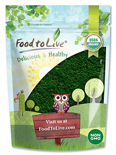 Food to Live Organic Algae Powder Mix 8 Ounces Spirulina and Chlorella 50/50 Blend Non-GMO Rich in Chlorophyll Raw Pure Vegan Superfood Bulk Great for Smoothies Good Source of Protein