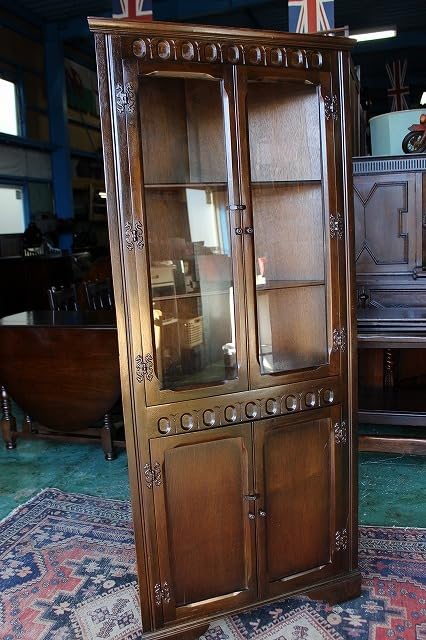 Amazon.co.jp: イギリスアンティーク家具 コーナーキャビネット