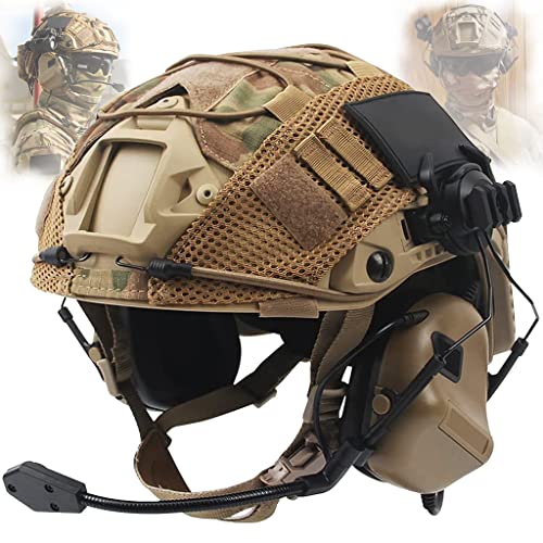 Taktischer Helm Set mit Multicam Airsoft Helm Abdeckung &...