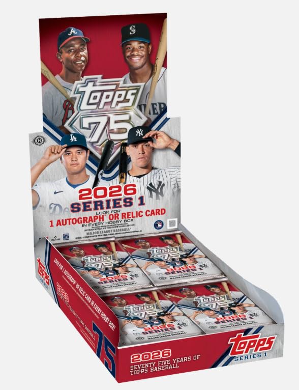 Amazon.com: 2026 Topps Series 1 Baseball Sealed 75th Anniversary