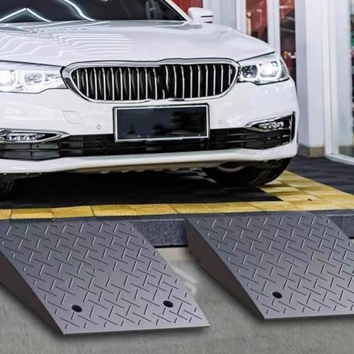 Rampas portátiles de caucho para motocicletas y unidades móviles, accesorios para rampas de carga, color negro miniatura 5