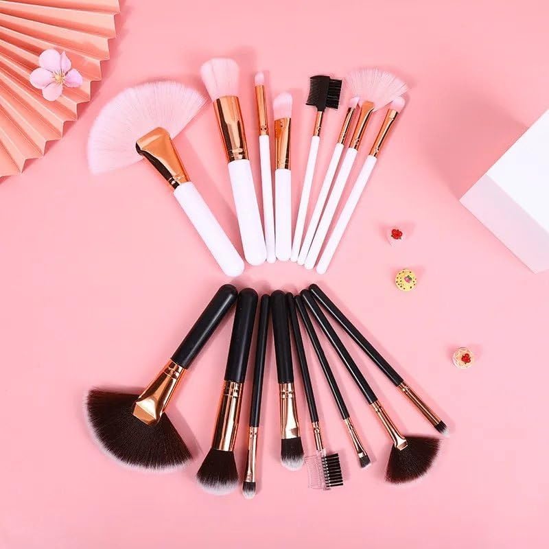 Image of Narah venturesMakeup Brush Set 8 Pcs | Soft Professional Makeup Brushes for Foundation, Blush, Eyeshadow & Blending | Beauty Brush Kit for Women & Girls (multicolor)