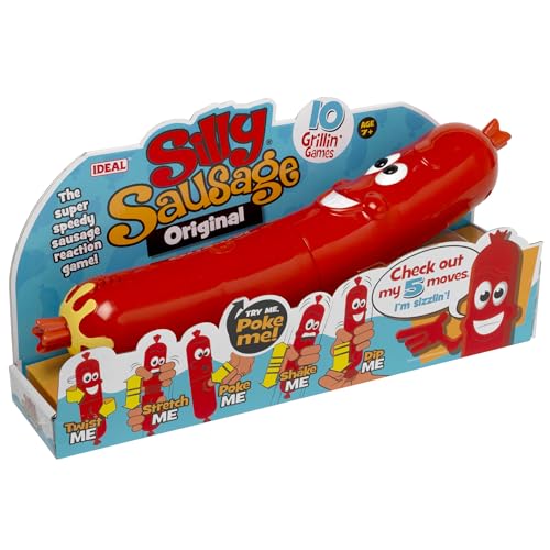 Ideal | Silly Sausage: The super speedy sausage reaction game | Family Games | For 1+ Players | Ages 7+