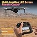 Toladrone TD12LCD Drohne mit Kamera für Erwachsene, Bürstenloser Motor Drohnen mit LCD-Bildschirm Echtzeitübertragung Faltbarer Quadcopter Drone für Anfänger