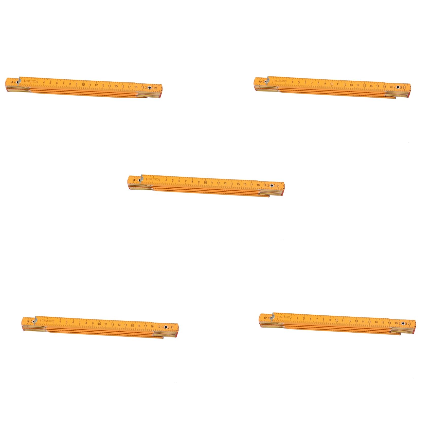 Jnchdghwa Yellow 5X Portable Carpenter Wooden Folding Ruler 100Cm/39Inch