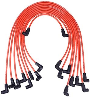 10.5 MM High Performance Spark Plug Wire Set for HEI SBC BBC 350 383 454 Electronic (9Pcs)