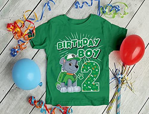 Tstars Paw Patrol Rocky Birthday Boy 2 Toddler Kids Toddler Kids T-Shirt4