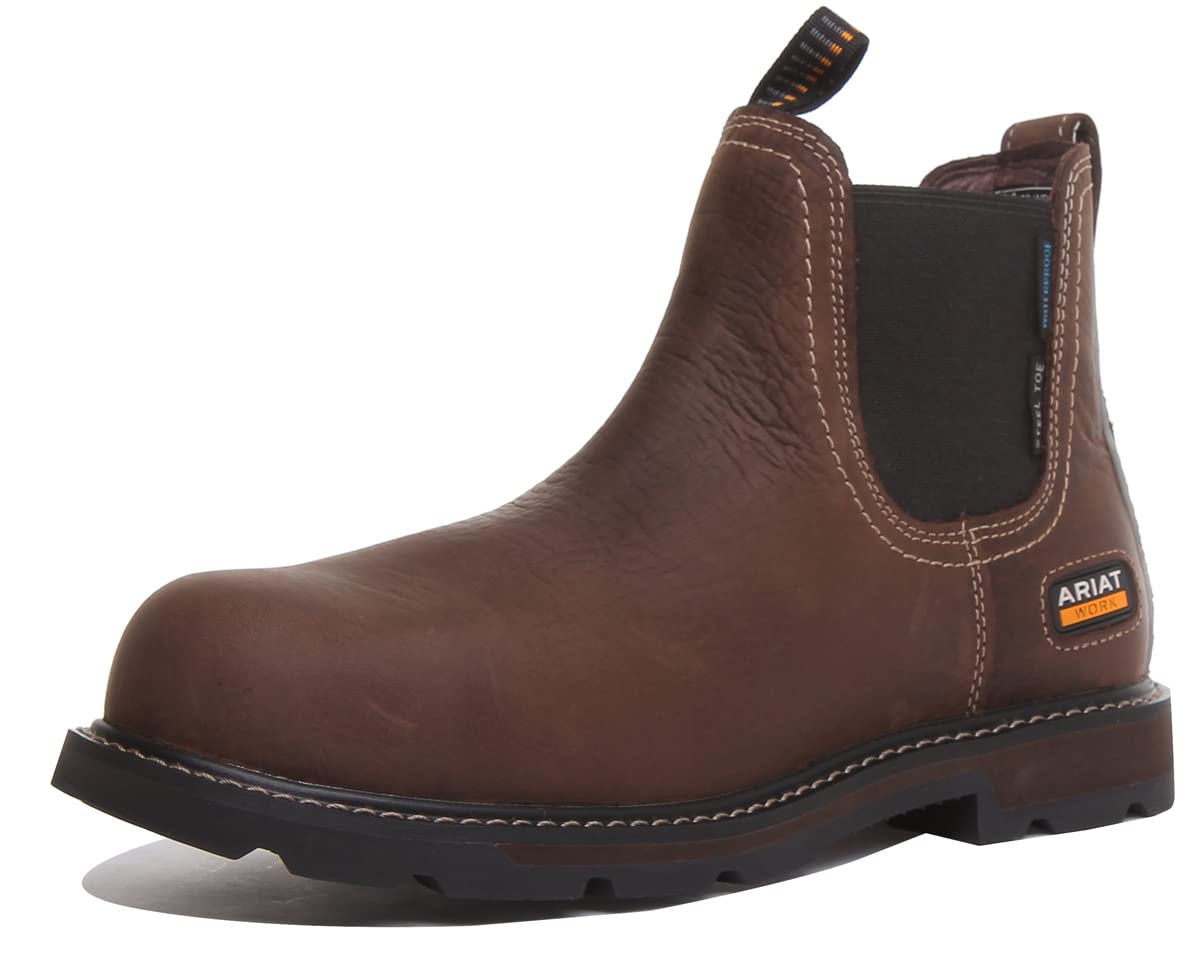 ARIAT Groundbreaker Chelsea Waterproof Steel Toe Work Boot