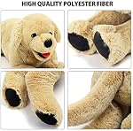 LotFancy 21'' Dog Stuffed Animals Plush, Soft Cuddly Golden Retriever Plush Toys, Large Stuffed Dog, Puppy Dog Stuffed Animals, Mother's Day, Birthday, for Kids, Pets, Girls