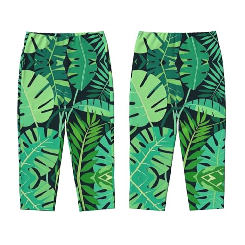 Pajama Pants Pajama Bottoms with Elastic Waistband Sleepwear Lounge Pants, Palm Leaves3