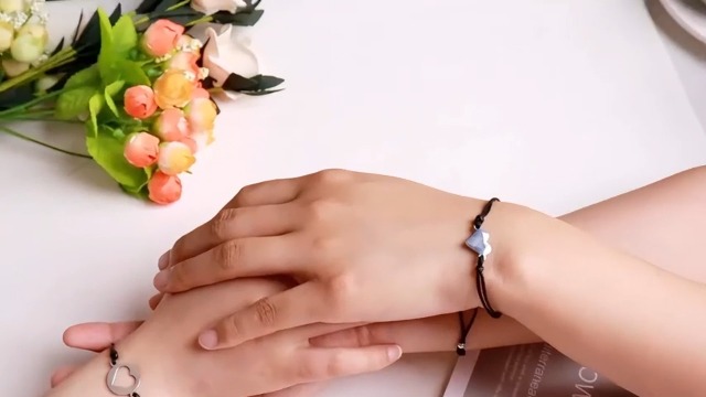 Bracciale Madre E Figlia 3 Pezzi Con Cuore – Acciaio Inossidabile E Cordino Nylon – Regalo Per Festa Della Mamma, Compleanno, Lunga Distanza - 2