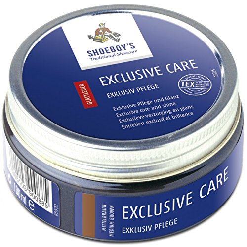 Shoeboy's Exclusive Care - edle Schuhpflegecreme für hochwertige und empfindliche Glattleder, mittelbraun, 1er Pack (1 x 100 ml)