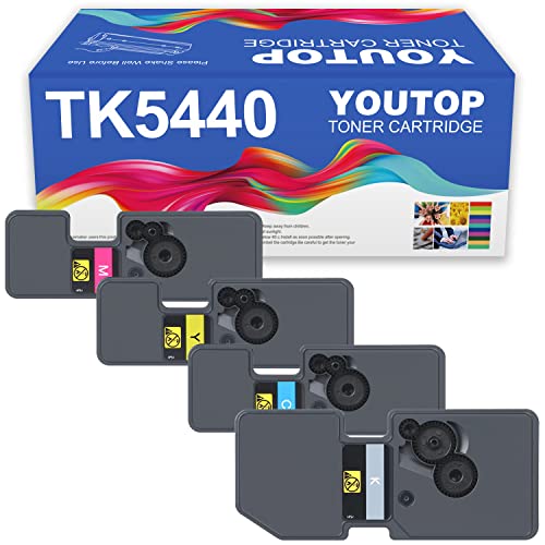 YOUTOP Cartouche de toner compatible TK5440 TK-5440 compatible avec Kyocera ECOSYS PA2100cwx PA2100cx MA2100cfx MA2100cwfx 4 couleurs Cover