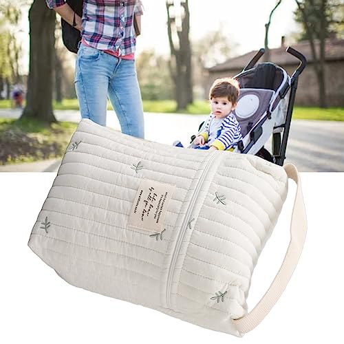 Bolsa organizadora de pañales de algodón estampada miniatura 5