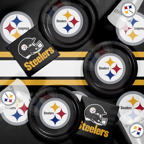 Pittsburgh Steelers Tableware Kit 49 ct Officially Licensed