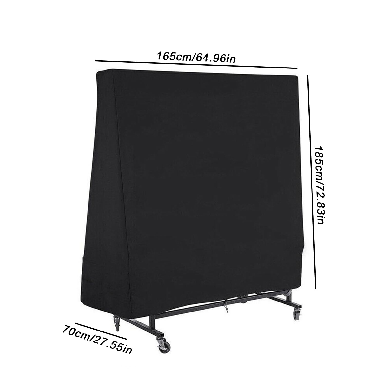 Copertura per tavolo da ping-pong, per esterni, impermeabile, antivento, resistente ai raggi UV, in tessuto Oxford, ping-pong, copertura per tavolo da ping pong, 185 × 70 × 165 cm