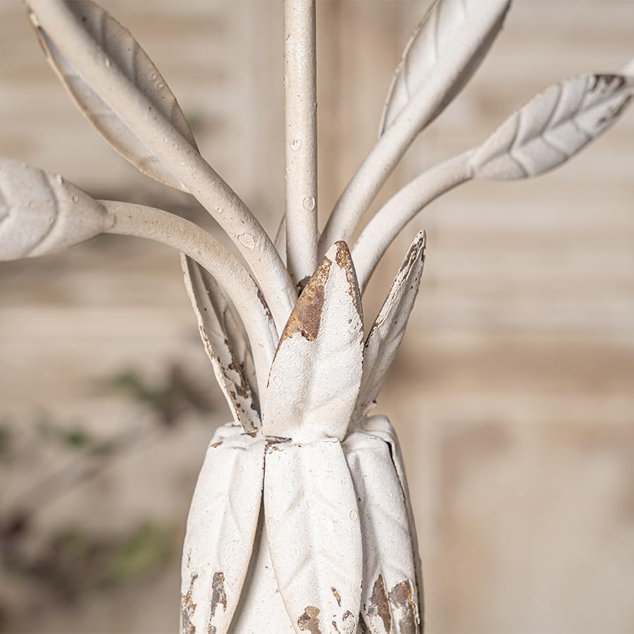 AGANS Vintage Metal Candle Holders for Elegant Home Decor, Romantic Wedding Props, Festive Candelabra Decorations, Off-White