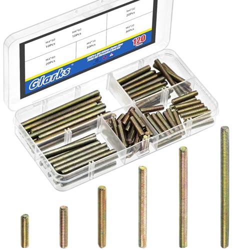 Glarks 120 M4 x 16/20/30/40/50/60mm J[-bLS˂bhLbgAƋK[f肷tAZuAŒX`[t[ڑpYf|S˂X^bh