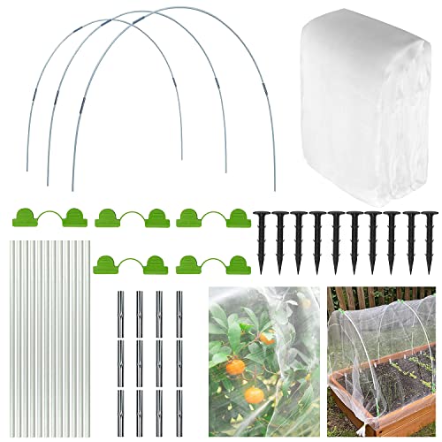 Pflanztunnel Bögen,Gewächshausreifen Fiberglas,Tunnelbogen für...