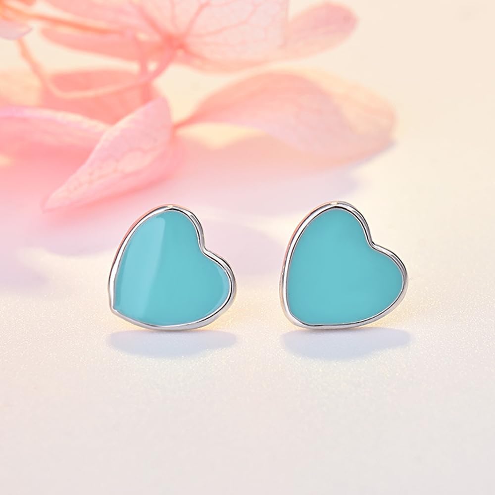 Heart Pendant Necklace Charm Bracelet Titanium Heart Love Earrings - Image 7