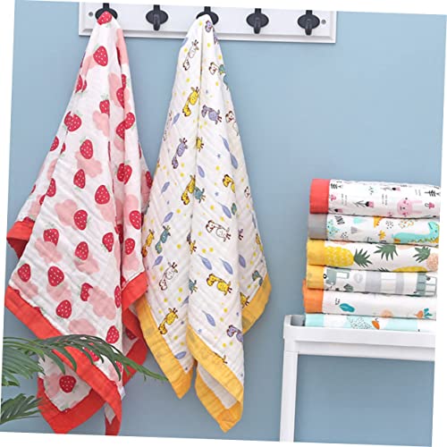 Zerodeko 2 Stks Baby Print Gooi Quilt Hooded Baby Handdoeken Kids Slaapzakken Kids Badhanddoeken Waterabsorptie Handdoek Baby Inbakeren Deken Baby Inbakeren Wrap Pasgeboren Badhanddoek - Afbeelding 3