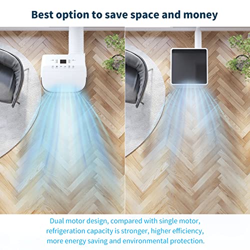 Jojoka Portable Air Conditioner with Remote Control, 10000 BTU Portable AC for Room, Dorm, Office with Drying, Fan, Sleep Mode, 3 Speeds, 24H Timer Function, Cools Room up to 450 Sq. ft - Image 3